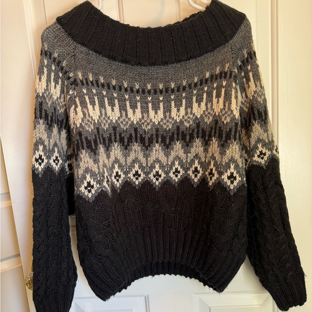John+Jenn Fair Aisle Sweater Sz Large